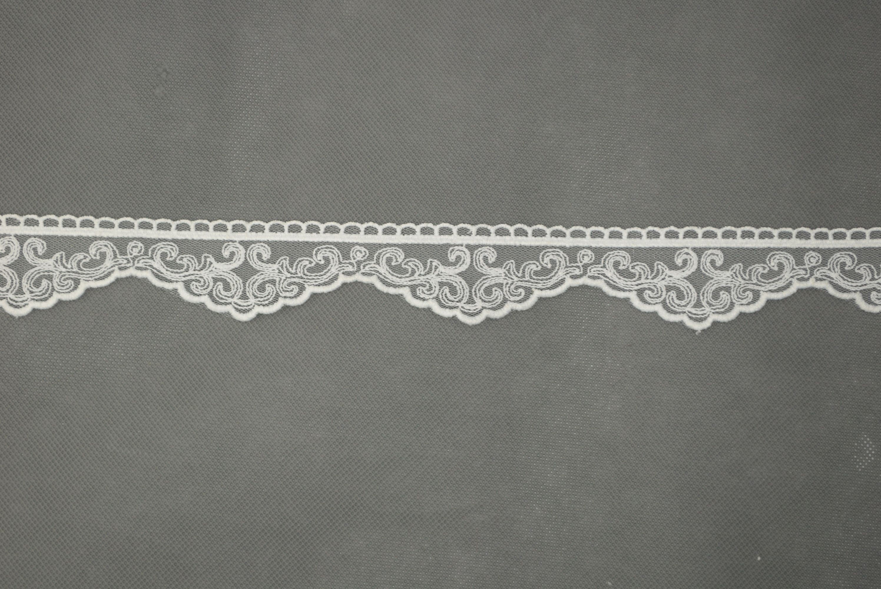 Кружево 12550 (белое матовое)